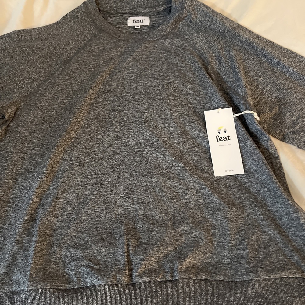 Feat Clothing Flow Tech Roam Crewneck gray Unisex Sweatshirt Sz Medium